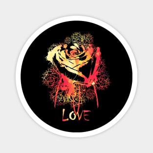 Love - Autumn Roses Magnet